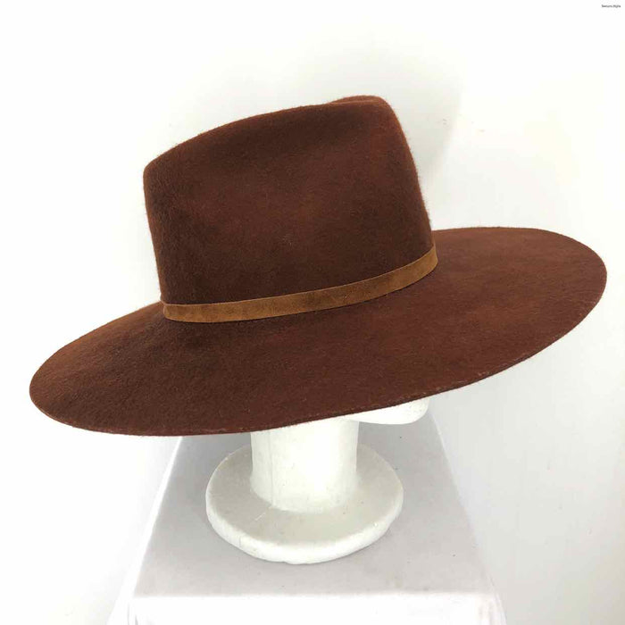 JANESSA LEONE Brown Wool Hat