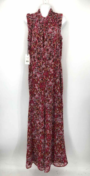 ALI & JAY Red White Multi Floral Size LARGE (L) Dress - ReturnStyle