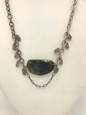 Labradorite Sterling Silver ss Necklace