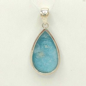 Blue Sterling Silver Larimar New! SS Larimar Pend - ReturnStyle