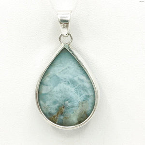 Blue Sterling Silver Larimar New! SS Larimar Pend - ReturnStyle