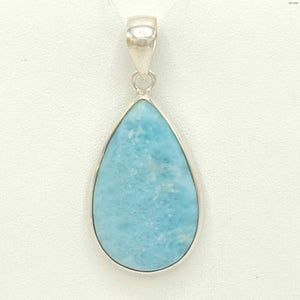 Blue Sterling Silver Larimar New! SS Larimar Pend - ReturnStyle