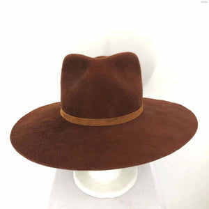 JANESSA LEONE Brown Wool Hat