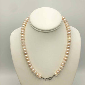 White Multi-Color Pearl Pre Loved Necklace