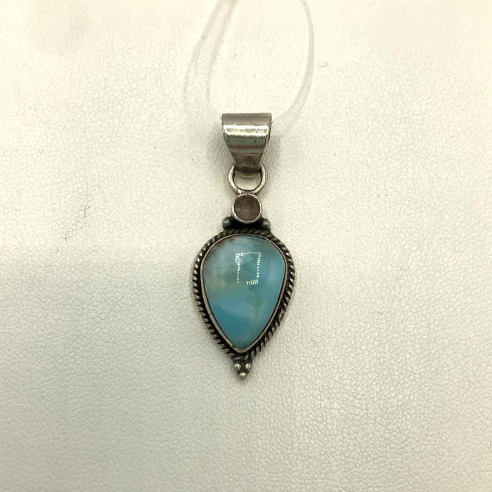 Blue Silver Larimar ss Pendant