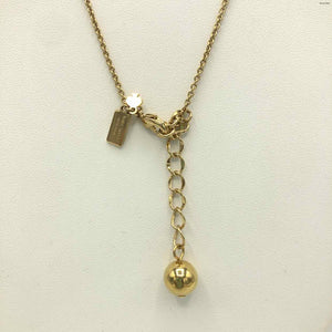 KATE SPADE Goldtone Pre Loved Spade Necklace