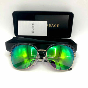 BVLGARI Green Black Pre Loved AS IS Sunglasses w/case