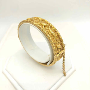 20 Carat Gold Animals Hinged Bangle 20K Bracelet