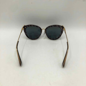 SONIX Gold Black Glitter Cat Eye Sunglasses w/case