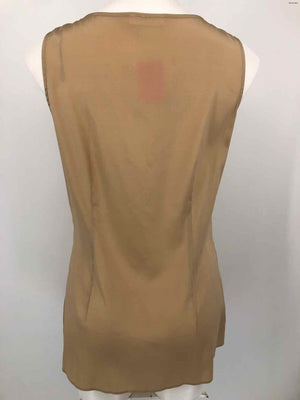 LAUREL Beige Ruffle Tank Size 36 Top - ReturnStyle