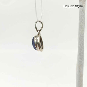 Purple Iolite ss Pendant - ReturnStyle