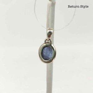 Purple Iolite ss Pendant - ReturnStyle