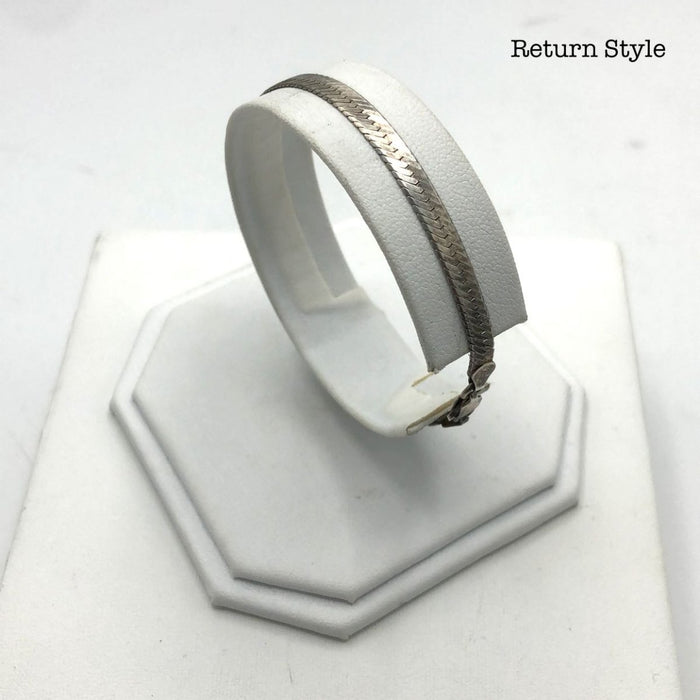 Silver Herringbone ss Bracelet