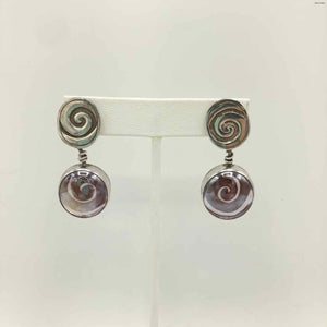 Silver Pink ss Earrings - ReturnStyle