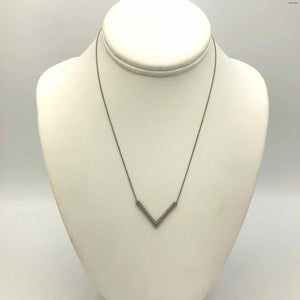 Sterling Silver Gold Plated V-Shape 16" ss Necklace - ReturnStyle