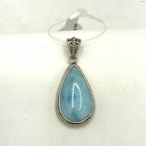 Sterling Silver Larimar ss Pendant - ReturnStyle