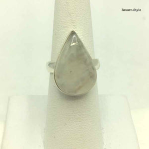 Sterling Silver Rainbow Moonstone SZ 7 Ring SS - ReturnStyle