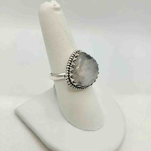 Sterling Silver Rainbow Moonstone SZ 8 Ring SS - ReturnStyle