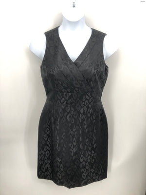 TAHARI Black Leopard Sleeveless Size 8 (M) Dress - ReturnStyle