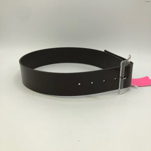 TIBI Brown Clear Lucite X-SMALL Leather Belt - ReturnStyle