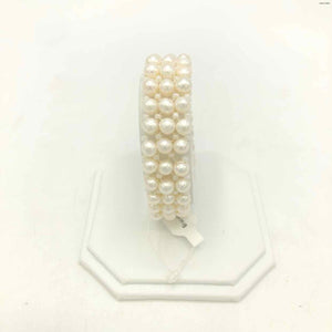 White Pearl Elastic Bracelet - ReturnStyle