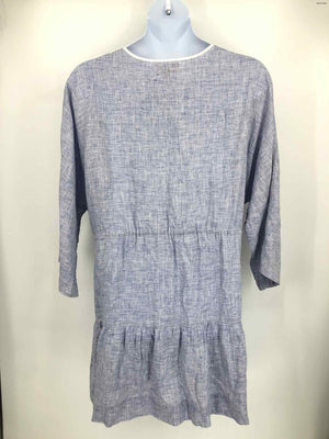 WIGGY KIT Blue White Size LARGE (L) Dress - ReturnStyle